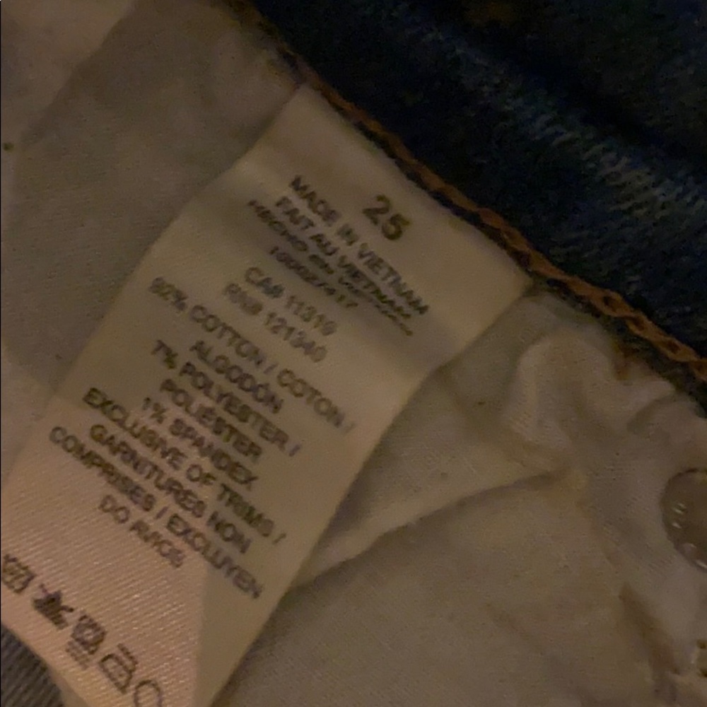 Size 25 high waisted cropped jeans - Picture 2 of 3